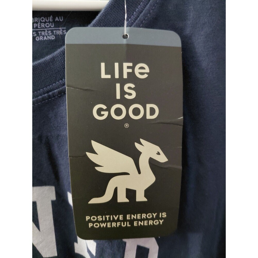 NWT Life Is Good Men's Blue "Dinner Rolls" Crusher T-Shirt Size XXXL - Picture 2 of 8